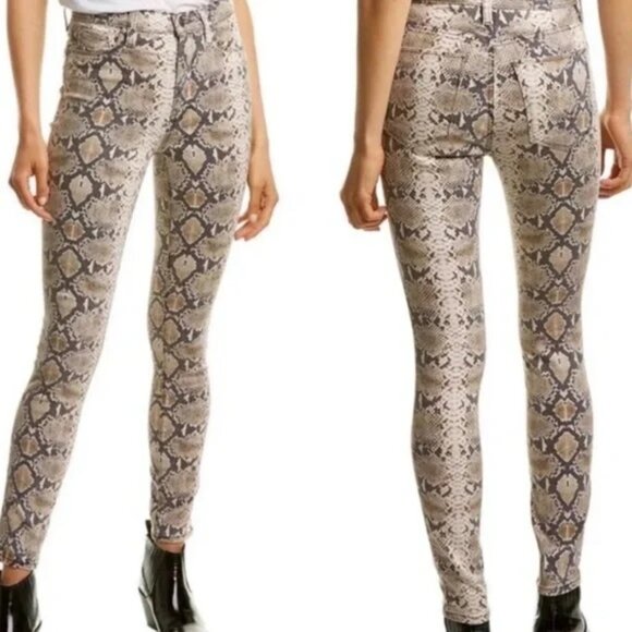 NWT Hudson Barbara High-Rise Snake Print Super Skinny Jeans P5642 - Picture 1 of 10